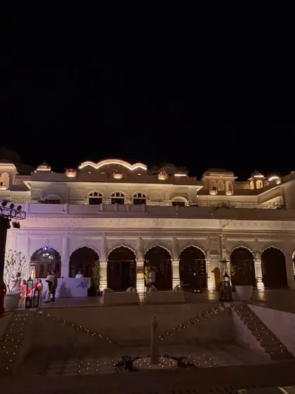 The stunning architecture of Ran Baas Palace, the venue for Sur Mahal. The ambiance of a place greatly influences the music.