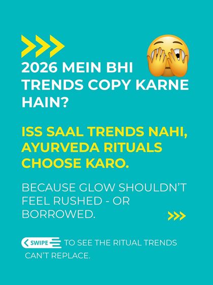 Still copying trends in the new year? Choose timeless Ayurvedic rituals instead. A glow shouldn't feel rushed or borrowed. Our Navara Kizhi Facial is a ritual for a calm, authentic glow.