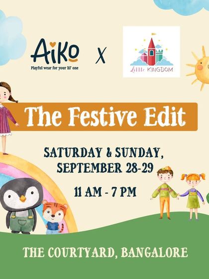 A collaboration announcement with Aiko, one of the playful wear brands featured at our Festive Edit. I love partnering with such creative local businesses.