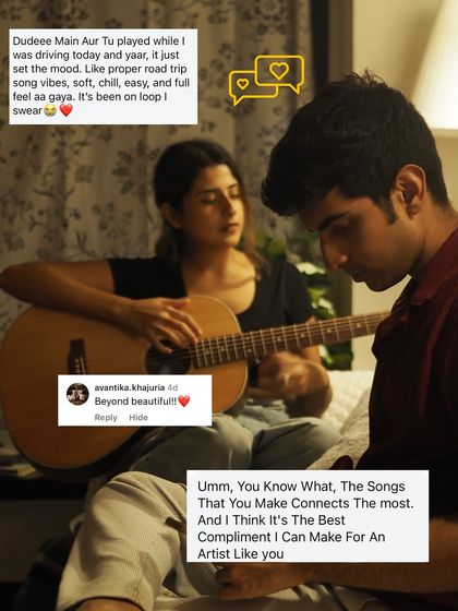 Sharing the beautiful messages I received for "Main Aur Tu". My goal is to create music that connects with listeners, and this feedback shows the impact of heartfelt songwriting.