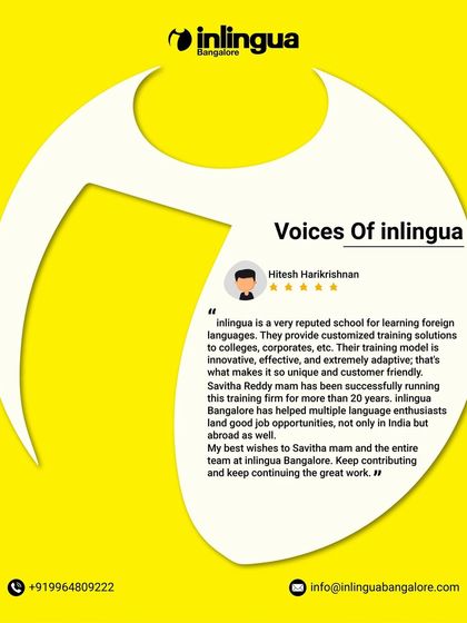 Inlingua - Corporate Language Training Success Stories: Voices of Our Learners photo 3