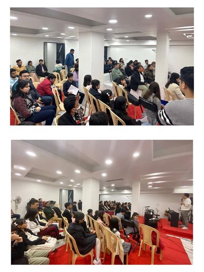 The audience at our First Music Recital, showing the strong support from our community.