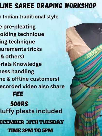 A flyer for a workshop at the end of December, showing that I teach consistently throughout the year.