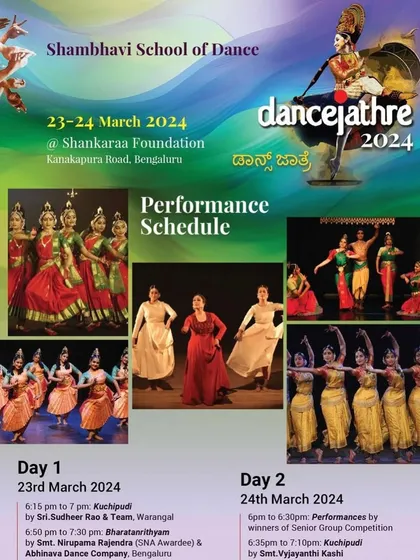 We offer 'Bharathanrithyam', a style integrating Natyashastra movements, in our workshops and performances. I am happy to share this beautiful and aesthetic form with my team at events like Dance Jatre.
