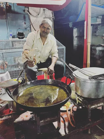 The man behind our tempting Jalebis and Malpua. He always greets you with a smile, which makes our desserts even yummier.