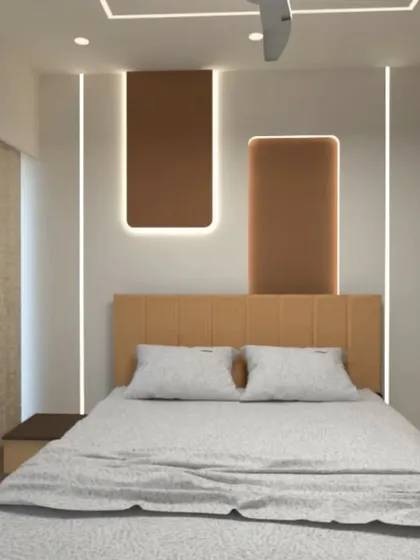 A simple and elegant option with two rounded, backlit panels.