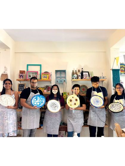 ArtDelight Group - Art Parties & Private Events Glow-in-the-Dark Moon Lamp Workshops photo 4