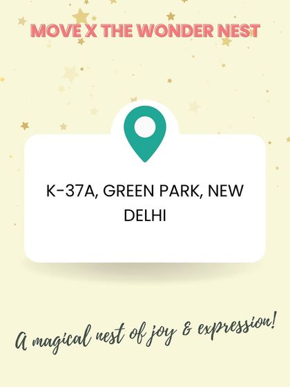 Our summer camp is also happening at The Wonder Nest in Green Park, a magical nest of joy and expression.