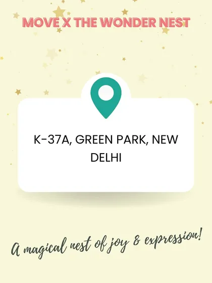 Our summer camp is also happening at The Wonder Nest in Green Park, a magical nest of joy and expression.