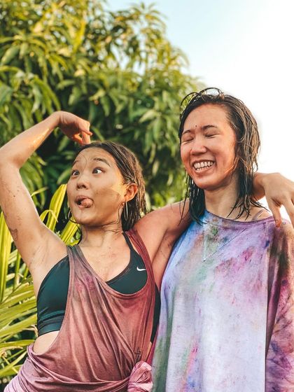 The pure joy of celebrating Holi, the festival of colors. Here, we let go of inhibitions, reconnect with our inner child, and paint our hearts with love and laughter.