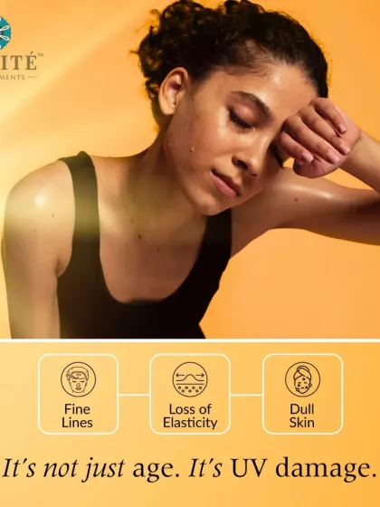 Fine lines, loss of elasticity, and dull skin are often mistaken for just signs of aging. In reality, they are primarily caused by cumulative UV damage. Consistent sun protection is your best defense.