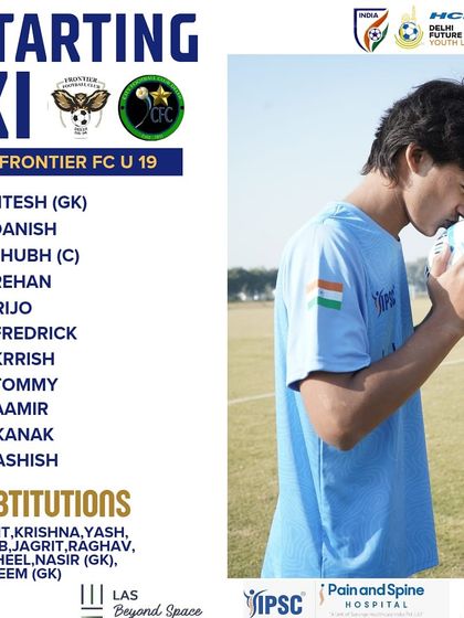Here's how our U-19 lineup looks for the match. A strong team with a deep bench.
