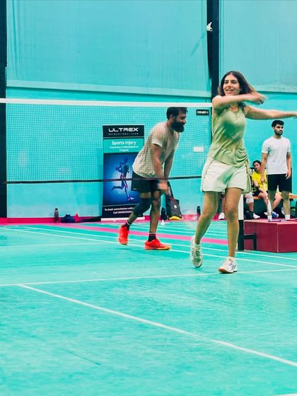 Smashing stress, not just shuttles. The joy and energy of our midweek sessions are the perfect antidote to a long workday.