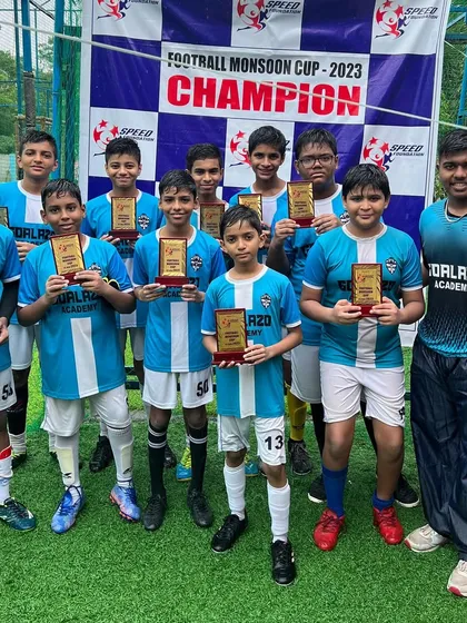 Our Under-13 players after competing in the Monsoon Cup. We learn from every result and come back stronger.