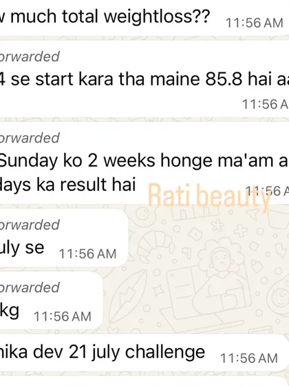 More details on the client's 4.6 kg loss in just 10 days.