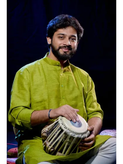 A moment of quiet reflection with my tabla. It is more than just an instrument to me; it is a constant companion on my musical and spiritual journey.