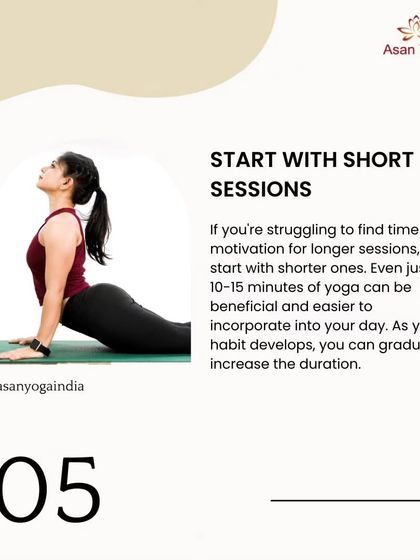 A tip for staying consistent: if you're struggling with motivation, start with shorter sessions of 10-15 minutes to build the habit.