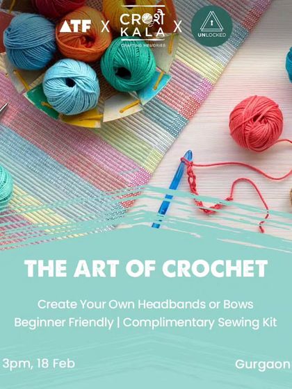 I love collaborating with fun spaces like Unlocked in Gurgaon to host my workshops. In this session, participants learned to make their own chic bows and headbands, perfect for the winter season.