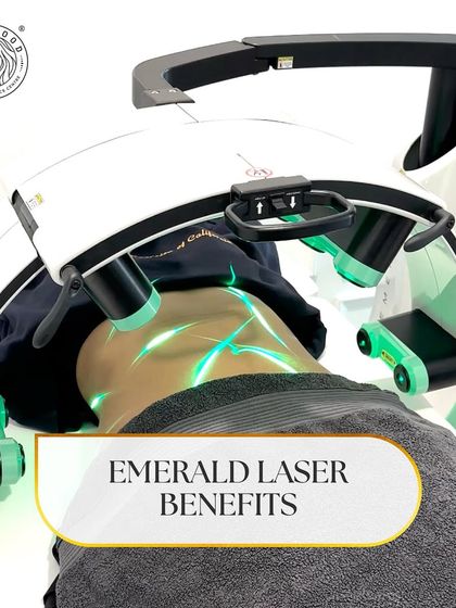The Emerald Laser offers a multitude of benefits for those seeking a smarter fat loss solution. This image shows the device targeting the abdomen, one of the most common areas for stubborn fat accumulation.