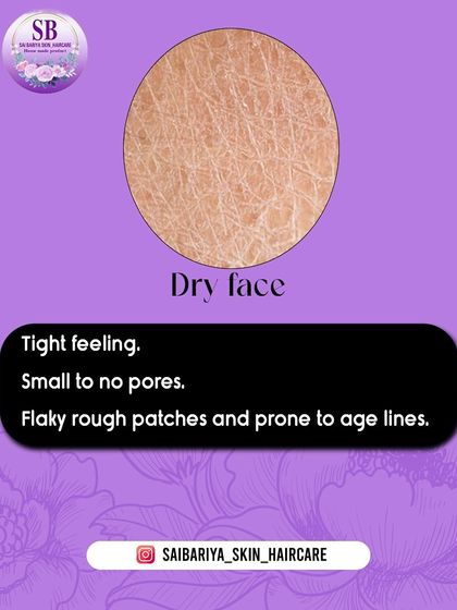 The signs of a dry face include a tight feeling, small to no pores, and flaky or rough patches. This skin type is also more prone to fine lines.