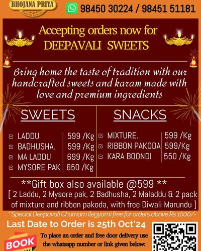 Traditional South Indian Sweets & Savories