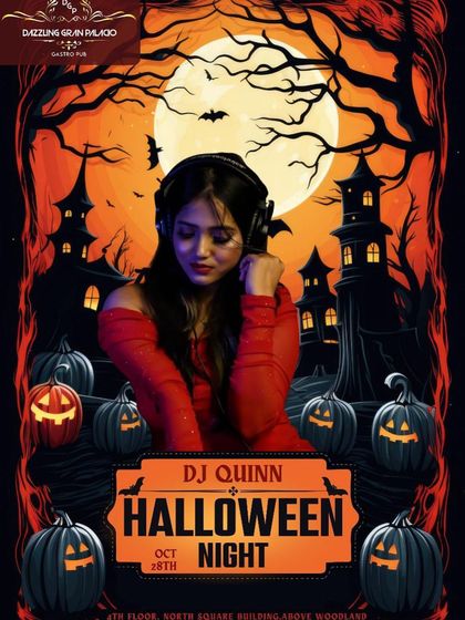 A spooky themed poster for a Halloween Night gig in Varanasi. I love getting into the spirit of themed parties.