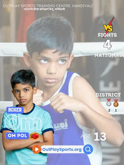 Om Pol, a 13-year-old who has already participated at the national level. We give our young talent big platforms to prove themselves.