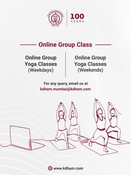 Join our online group yoga classes, available on both weekdays and weekends. Experience the energy of a community practice from the comfort of your home.