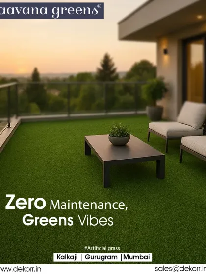 This is the vibe we love to create. A beautiful terrace with our soft, natural-feel artificial grass, perfect for enjoying a sunset. Our turf is durable, safe for kids and pets, and gives you a perfect lawn all year round without any of the usual maintenance headaches.