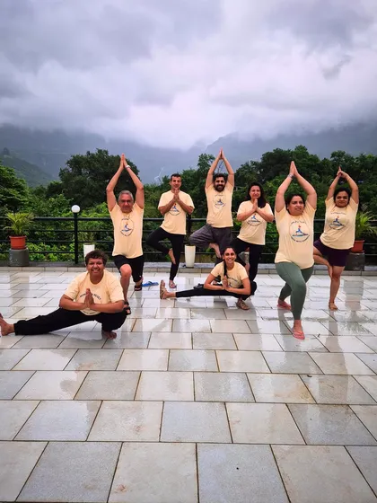 The beautiful community from our Monsoon Reset retreat. We practiced, laughed, and grew together against a stunning natural backdrop. This is what it's all about: connection with ourselves and with each other.