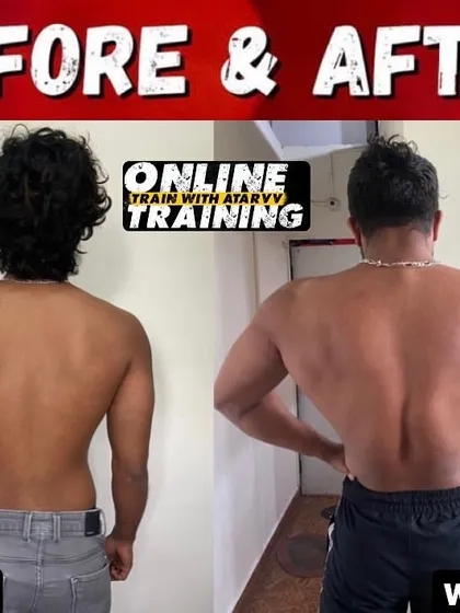 12 weeks and 10 kilos of hard-earned muscle. This client went from a very slim build to a much more muscular and filled-out frame.