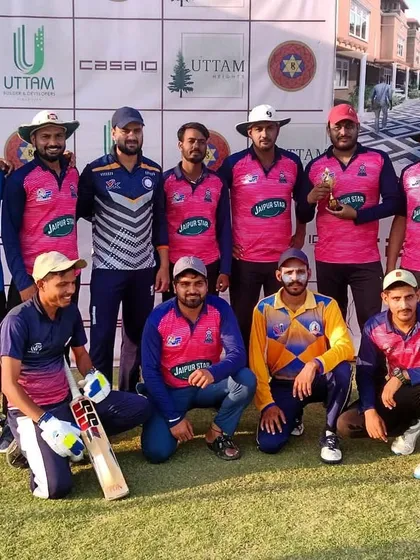 A team photo from the Uttam Builders corporate match. It’s great to see the team spirit and competition on my ground.