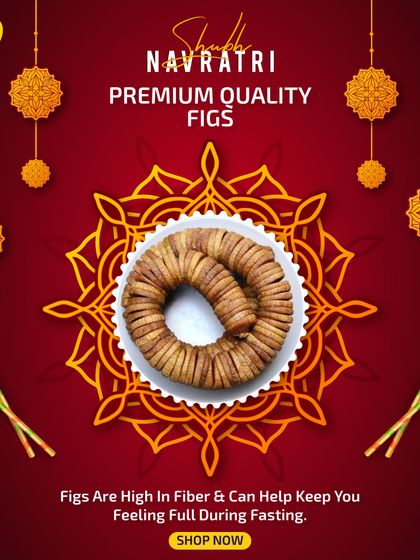 These are my premium quality figs, also known as anjeer. They are high in fiber, which helps you feel full and satisfied, making them an excellent choice for fasting during Navratri or as a daily healthy snack.