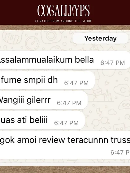 This customer was 'teracun' (poisoned or influenced) by another review and immediately bought one. She was so satisfied with her purchase and said it was "wangiii gilerrr" (insanely fragrant).