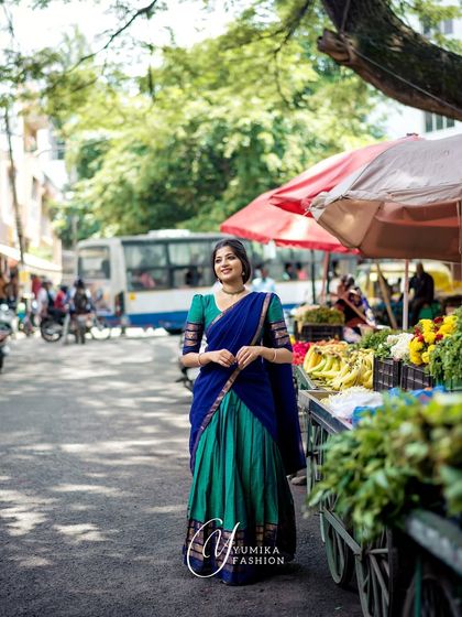 Shreya Balaji - Ethnic Fashion Modeling Grace in Motion: Half-Sarees & Dance Poses photo 26