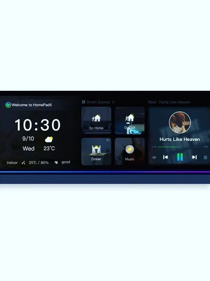 My smart home systems go beyond just lights and fans. The HomePad interface allows for complex scene control and media management for a truly integrated experience.