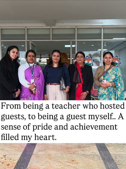 A proud moment, being invited as a guest to a school where I once was a teacher. It's a feeling of great achievement.