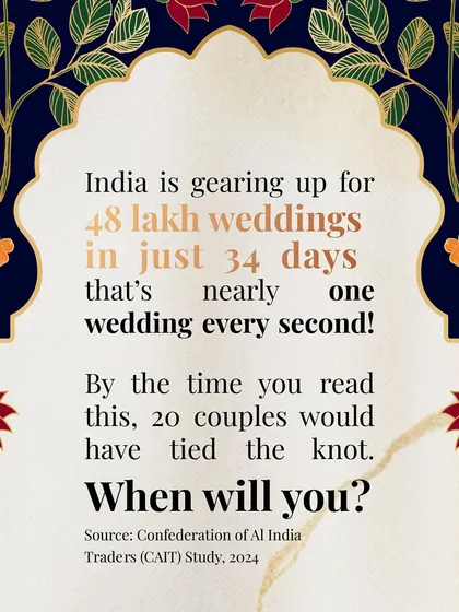 With nearly a wedding every second during peak season, the pressure is immense. My message is simple: ignore the noise. Your journey is unique, and it's not a race.