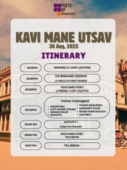 The first part of our day's itinerary. We started with an ice-breaking session and featured poets to set a warm and welcoming tone for the entire festival.