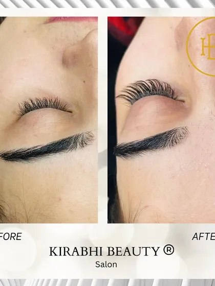 Look at this incredible before and after. We gave this client a gorgeous lift and curl that really opens up her eyes. This is how you wake up looking flawless without any makeup.