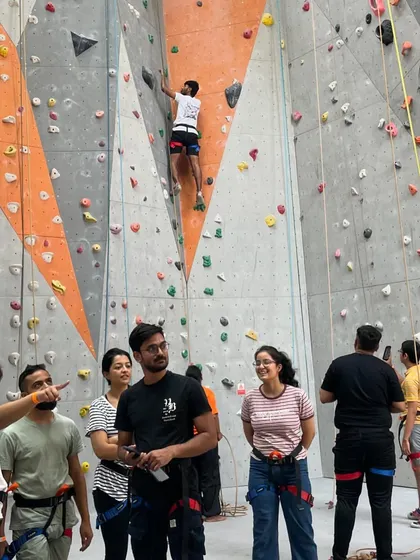 Looking for a unique team outing? We host corporate events that are perfect for team building and breaking out of the office routine. Here, a group gets ready for a day of challenges and collaboration.