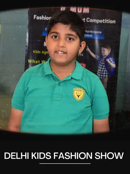 A simple and confident pose from this young man at the auditions. We welcome kids of all experience levels to come and give it a try.