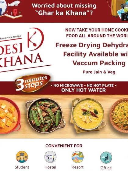 Worried about missing home food while studying or on vacation? Our facility offers freeze-drying, dehydration, and vacuum packing for your own meals.
