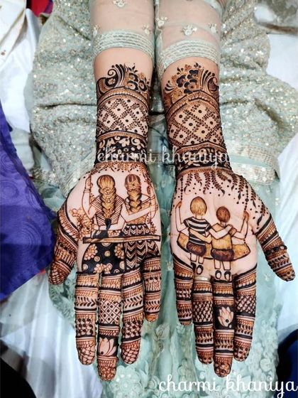 Custom Story & Portrait Mehendi photo 5