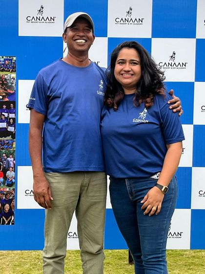 This picture was taken after I completed my advanced training course in Bangalore. Investing in my own education with masters like Kumar Rich is something I prioritize, so I can bring that expertise back to my clients.