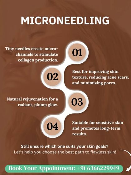 This infographic compares laser treatments and microneedling. Both are effective, but they work differently to achieve a flawless glow. A consultation helps determine the best path for you.