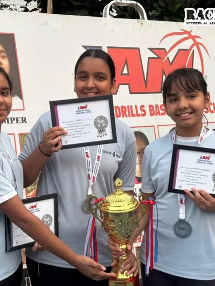 The result of dedication and teamwork. We are incredibly proud of our players Riddhi, Siddhi, and Shagun for securing the Runners-Up trophy in the Summer League. Their success is a testament to our training philosophy.