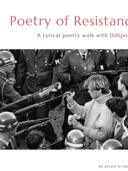 This iconic image of protest perfectly captures the spirit of our 'Poetry of Resistance' walks. We carry a flash of poetry birthed in a furnace, noticing nature's own rare resilience as we walk through Lodhi Gardens.