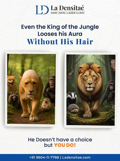 Even a lion without his mane feels incomplete. Hair is about confidence and personality. The lion doesn't have a choice, but you do. This post is a call to action to take the step towards bringing back your aura.