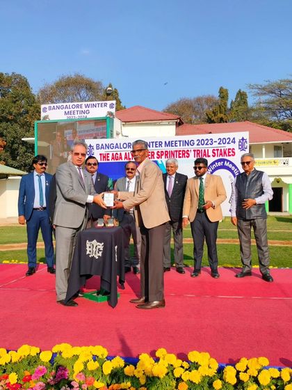 The Aga Aly Asker Sprinters' Trail Stakes presentation.